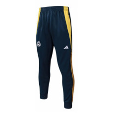 Реал Мадрид спортивные штаны 2024/25 тёмно-синие с жёлтым и оранжевым Реал Мадрид спортивные штаны 2024/25 тёмно-синие с жёлтым и оранжевым