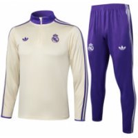 Реал Мадрид тренировочный костюм 2025/26 бежевый Реал Мадрид тренировочный костюм 2025/26 бежевый