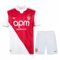 Монако детская домашняя форма 2025/26 Монако детская домашняя форма 2025/26