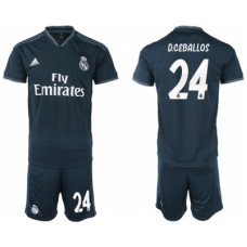 Реал Мадрид Детская футбольная форма гостевая номер 24 Дани Себальос 2018/19