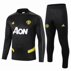 Детский тренировочный костюм Манчестер Юнайтед черный сезон 2019-2020
