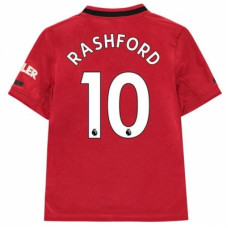 Манчестер Юнайтед (Manchester United) футболка детская домашняя с длинным рукавом сезон 2019-2020 Рашфорд 10