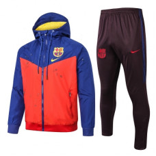Спортивный костюм с ветровкой Барселона красно-синий сезон 2019-2020