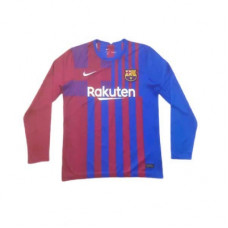 Барселона футболка домашняя 2021-2022 с длинным рукавом