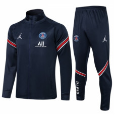 ПСЖ спортивный костюм 2021-2022 Jordan темно-синий