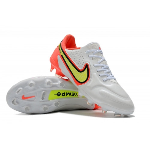 Бутсы Nike Tiempo Legend 9 Elite белые с оранжевым - купить в Москве |  интернет-магазин Goalmart