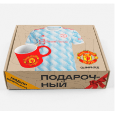 Набор болельщика "Манчестер Юнайтед" Подарочный (футболка+кружка+шарф+брелок)