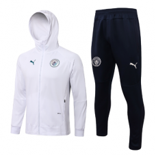 Манчестер Сити спортивный костюм с белой толстовкой 2021-2022