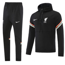 Ливерпуль спортивный костюм с капюшоном 2021-2022 чёрный