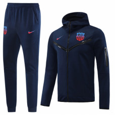 Барселона спортивный костюм с капюшоном 2022-2023 тёмно-синий