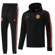 Манчестер Юнайтед спортивный костюм 2022-2023 чёрный с капюшоном