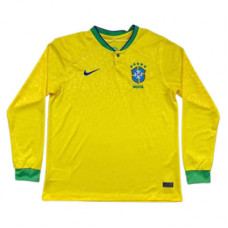 Сборная Бразилии домашняя футболка сезон 2022-2023 с длинным рукавом