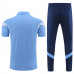 Спортивный костюм Манчестер Сити с голубым поло сезон 2022-2023