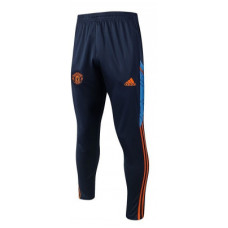 Манчестер Юнайтед спортивные штаны 2022-2023 тёмно-синие с оранжевым