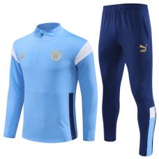 Манчестер Сити детский тренировочный костюм 2023-2024 голубой