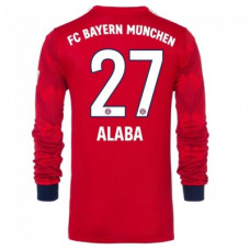 Бавария Мюнхен Футболка домашняя сезон 2018/19 Алаба 27 с длинным рукавом