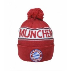 Бавария Мюнхен Зимняя теплая шапка с помпоном