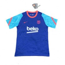 Барселона тренировочная футболка сине-голубая 2021-2022