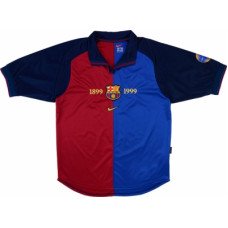 Барселона домашняя ретро-футболка сезона 1999-2000