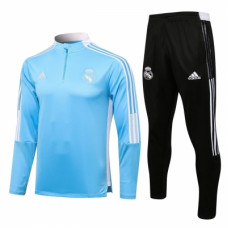 Реал Мадрид детский тренировочный костюм 2021-2022 голубой
