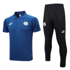 Спортивный костюм Манчестер Сити с синим поло 2023-2024