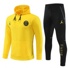 ПСЖ спортивный костюм с капюшоном 2023-2024 жёлтый