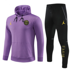 ПСЖ спортивный костюм с капюшоном 2023-2024 фиолетовый