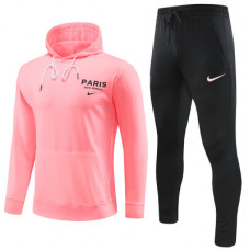 ПСЖ спортивный костюм с капюшоном 2023-2024 розовый